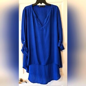 New York & Company Women's High Low Blouse, Size XL